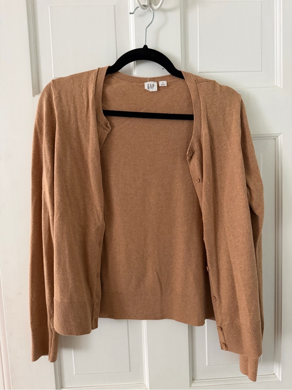 GAP Women's Camel Button-Front Cardigan